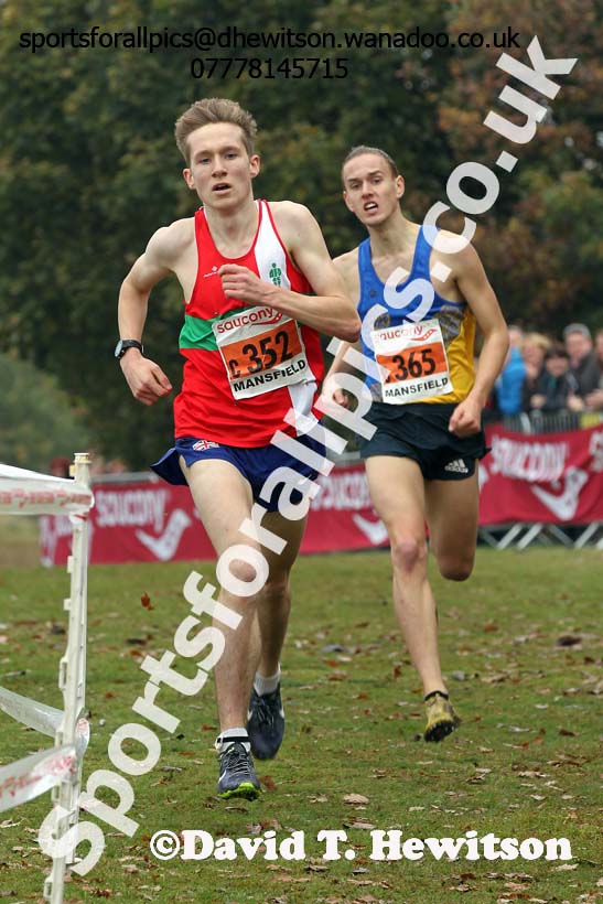 Junior men, National Cross Country Relays, Berry Park, Mansfield. Photo: David T. Hewitson/Sports for All Pics